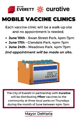 Box of Covid vaccines, clip art